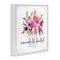 Stupell Industries Mom's Make Life Beautiful Watercolor Flower Bouquet Framed Giclee Art